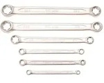 BGS Doppel-Ringschl&uuml;ssel-Satz mit E-Profil-Ringk&ouml;pfen SW E6 x E8 - E20 x E24 6tlg.