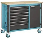 Hazet Wkz.wagen 179NW-7 B1150xT600xH964mm 450kg 7 Schubl.unbest&uuml;ckt Stahlbl -