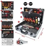 KS TOOLS 1/4" + 1/2&ldquo; Elektriker-Werkzeugkoffer 128tlg. - 911.0628