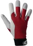 L+D 1 Paar Handschuhe Griffy rot / naturfarben Gr. 9 - 1706-9