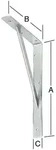 VORMANN Stegkonsole L.500mm H.330mm B.30mm S.4mm verz.Trgf.200kg - 000159500Z