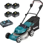 Makita DLM463PG4 Akku-Rasenm&auml;her 2x18V / 4x 6,0 Ah Akku + Ladeger&auml;t