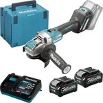 Makita GA041GM201 Akku-Winkelschleifer &Oslash; 125 mm 40 V max. / 2x 4,0 Ah Akku +