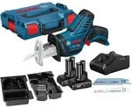 Bosch Akku-S&auml;bels&auml;ge GSA 12V-14 / 2x 4,0 Ah Akku + Ladeger&auml;t in L-Boxx