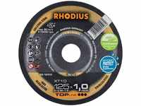 RHODIUS 206165, 50 x RHODIUS Trennscheibe XT10 Ø125 x 1,5 mm INOX 22,23 mm - 206165