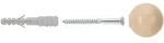 Fischer 5x T&uuml;rstopper TS 8 W wei&szlig; - 060536