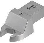 Einsteckmaulschl&uuml;ssel 7780 SW 17mm 14x18mm CV-Stahl WERA