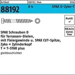Holzbauschraube R 88192 ZYLKO T-STAR 6x50/23-T A 4 CUT-Sp. 200St. SPAX
