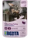 Bozita Pouch H&auml;ppchen in So&szlig;e mit Pute | 12 x 85g Katzenfutter nass