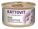 Kattovit Feline Diet Sensitive Pute Hypoallergene Schonkost (D-Rezeptur) | 12x...