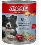 AMORA Dog Sensitive Rind & S&uuml;&szlig;kartoffel | 6x 800g