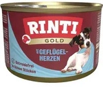 Rinti Gold Gefl&uuml;gelherzen | 12x 185g Hundefutter nass