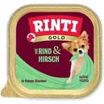 RINTI Gold mini Hirsch & Rind | 16x 100g Hundenassfutter