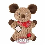 Trixie Maus mit Flicken aus Stoff 19 cm | ein tolles Hundespielzeug
