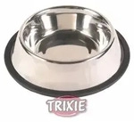 Trixie Edelstahlnapf, Futternapf | Gummiring 0,9 l Inhalt, 17 cm