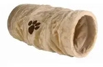 Trixie Spieltunnel, Pl&uuml;sch 22 &times; 60 cm, beige