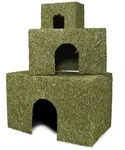 JR Farm Heu-Haus klein | 4x f&uuml;r Hamster und M&auml;use 15x9x10cm