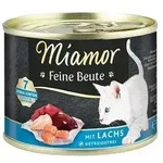 Miamor Feine Beute Lachs | 12x 185g getreidefreies Katzennassfutter