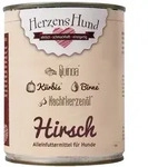 Herzenshund Hirsch mit Bio Quinoa | 6x800g Hundenassfutter