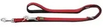 Hunter verstell. F&uuml;hrleine Neopren Rot/Schw. | 200cm x 25mm Hundeleine