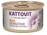 Kattovit Feline Diet Sensitive Huhn Hypoallergene Schonkost (D-Rezeptur) | 12x 85g