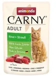 Animonda Cat Carny Adult Rind + Strau&szlig; | 12 x 85g Katzenfutter nass