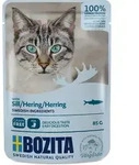 Bozita Pouch H&auml;ppchen in So&szlig;e mit Hering | 12 x 85g Katzenfutter nass