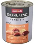 Animonda GranCarno Adult Sensitive Reines Huhn & Reis | 6x 800g