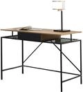 SalesFever Schreibtisch Natur / Schwarz 396261