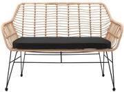 SalesFever Sitzbank Rattan-Optik natur 396681
