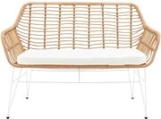SalesFever Sitzbank Rattan-Optik natur 396698