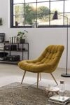 SalesFever Loungesessel XXL Samt Holzoptik 390610