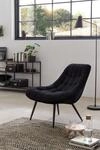 SalesFever Loungesessel XXL Samt Metall 390573