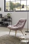 SalesFever Loungesessel XXL Samt Holzoptik 390627