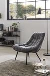 SalesFever Loungesessel XXL Samt Metall 390580