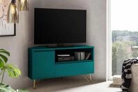 SalesFever Eck TV-Lowboard mit Schublade, Klappfach und offenem Fach 393635