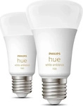 Philips 4291256Hue, Philips Hue White ambience E27 Lampe A60 Doppelpack - 1100lm,