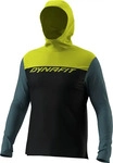 DynaFit 08-0000072052-0911-black out golden lime/2880-XL, Traverse Sun Hoodie Herren