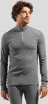 Odlo 15908210183M, Active Warm Base Layer Half Zip, Herren - Odlo, M 10183 odlo steel