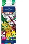 Faber-Castell Tuschestift Dual Marker Goldfaber Aqua, Graffiti, 6er Set
