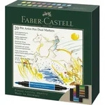 Faber-Castell Tuschestifte Pitt Artist Pen Dual Markers, 20er Set