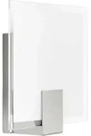 Brilliant Sonian 90324/13 Wandleuchte E14 40W LED Edelstahl, Wei&szlig;