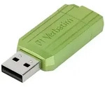 Verbatim USB DRIVE 2.0 PINSTRIPE USB-Stick 128GB Eucalyptus, Gr&uuml;n 49462 USB-A (USB