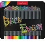 Faber-Castell Buntstifte Black Edition 100er Metallet.