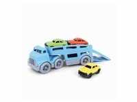 Green Toys 8601237 - Auto-Transporter mit 3 Autos, 5-teilig