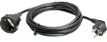 AS Schwabe 50312 Strom Verl&auml;ngerungskabel Schwarz 3.00m H05VV-F 3G 1,5mm2