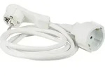 AS Schwabe 50211 Strom Verl&auml;ngerungskabel Wei&szlig; 2m H05VV-F 3G 1,5mm2