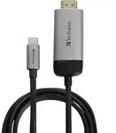 Verbatim USB-C&reg; Adapterkabel [1x USB-C&reg; Stecker - 1x HDMI-Stecker] 49144 1.50 m