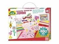 Simm 42664 - LENA® Bastelkoffer Jumbo pink, 800 Teile, DIY-Bastelset