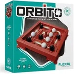 FLEXIQ &ndash; Orbito - Ziel des Spiels ist es, 4 Murmeln einer Farbe in einer horiz